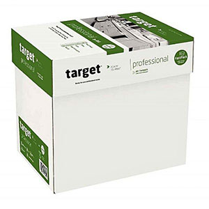 Carton de 5 ramettes de 500 feuilles A4 80g blanc TARGET – e